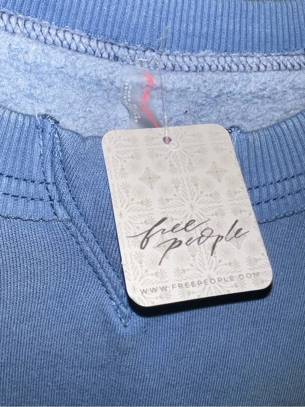 Free People Dusty Blue Sleeveless Pullover Tank size XS - Picture 2 of 10